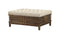 Andria Cocktail Ottoman (Rectangular), Beige Linen & Reclaimed Oak